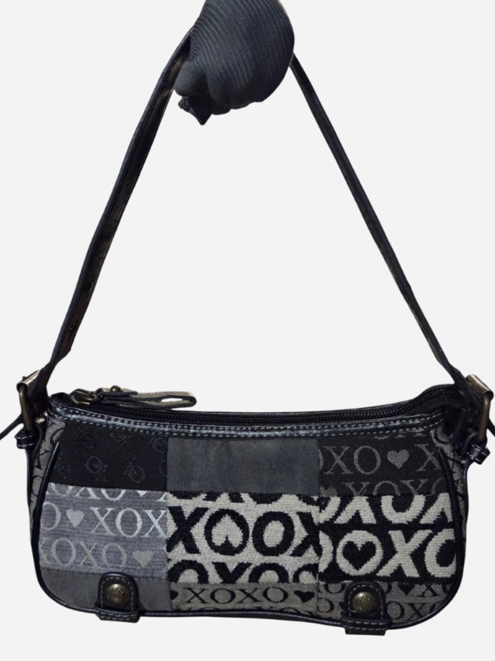 xoxo patchwork monogram mini purse